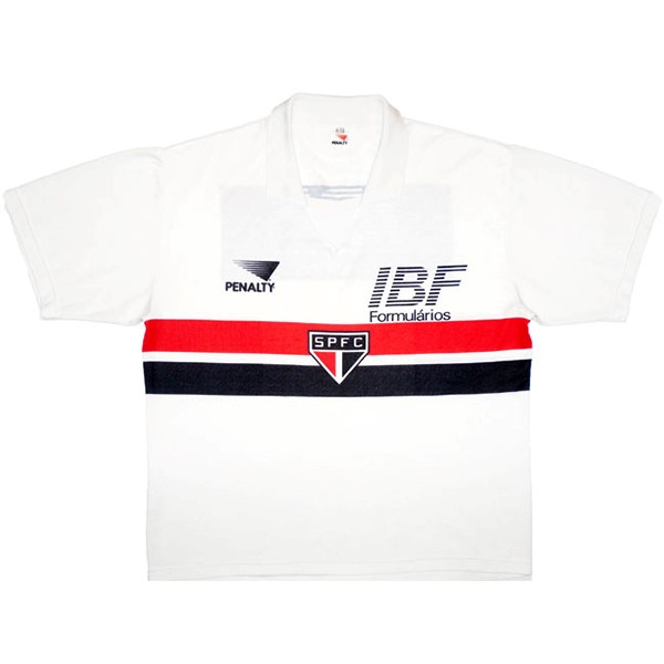 Tailandia Camiseta São Paulo PENALTY 1ª Retro 1991 Blanco